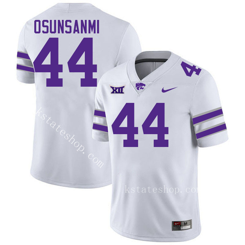 Tobi Osunsanmi Kansas State Jersey,Kansas State Wildcats #44 Tobi Osunsanmi Jersey Youth-White